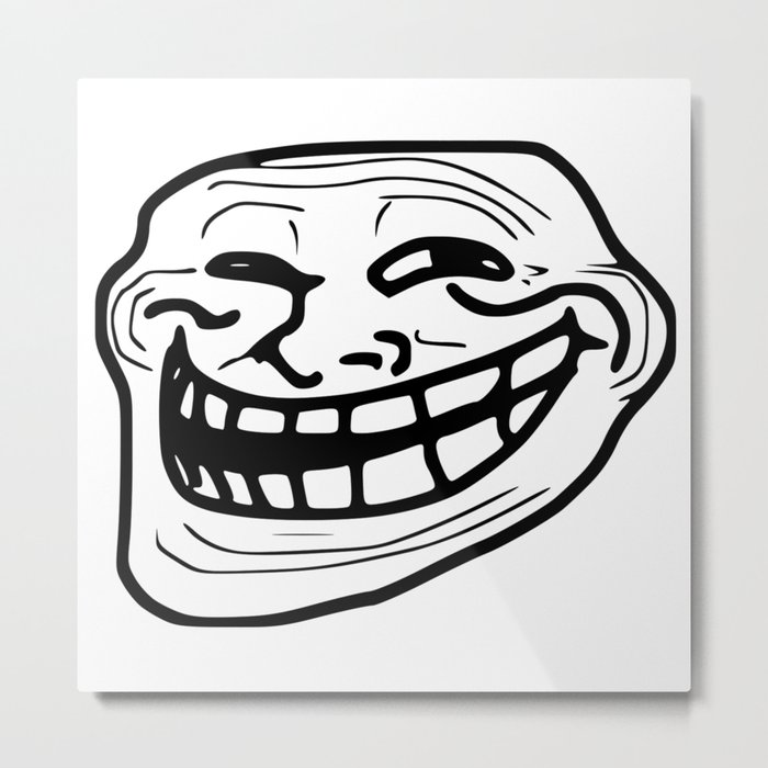 Troll Face Metal Print by Saul Gavaghan